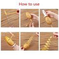 1 Set Stainless Steel Plastic Rotate Potato Slicer Twisted Potato Spiral Slice Cutter Creative Vegetable Tool Kitchen Gadgets. 