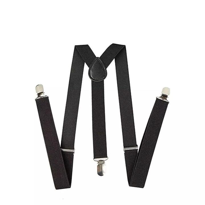 Black Colour Suspender For Men - Belt For Men