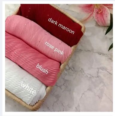 New Cotton Sequence Crepe Fabric Hijab for Women - Stylish and Comfortable