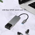 5.1 Sound Card Multifunctional Usb Sound Card with Fiber Optic Spdif for Dts-compatible 5.1 Sound Track Support Enhance Computer.