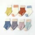 Autumn and winter cotton baby socks for newborn boys and girls elastic rubber non-slip baby pat one five. 