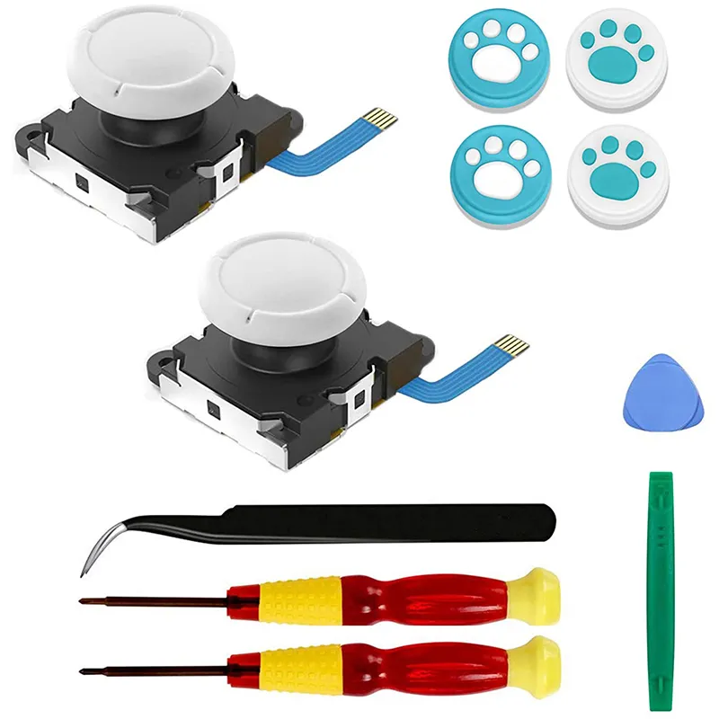2-Pack Replacement Joystick Analog Thumbstick Part for Nintendo