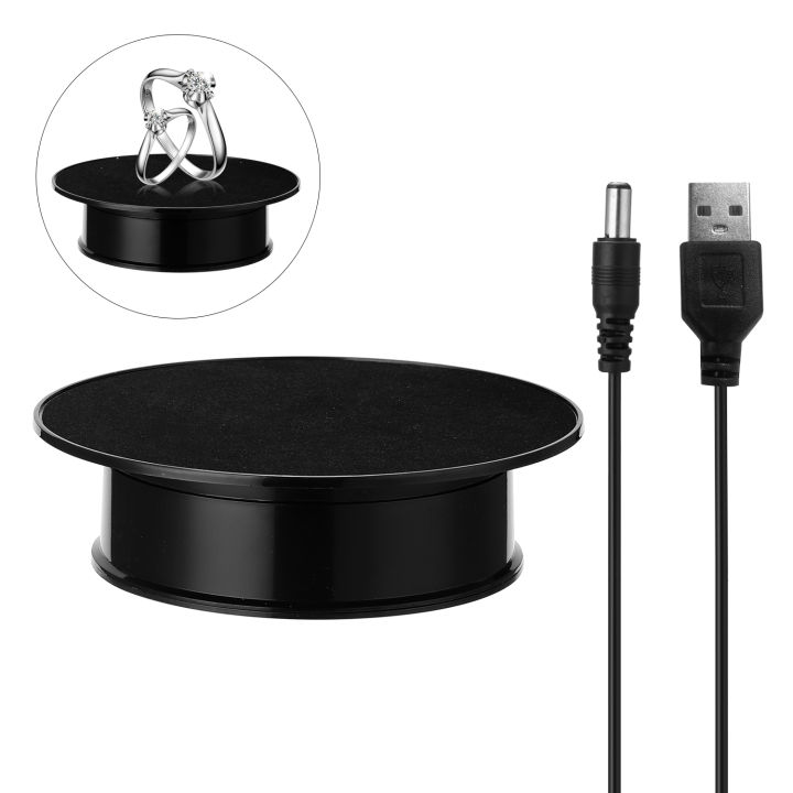 KOGEEK 360 Degree Electric Rotating Turntable Display Stand for Photography Video Shoo-ting Props Jewelry Display Turntable