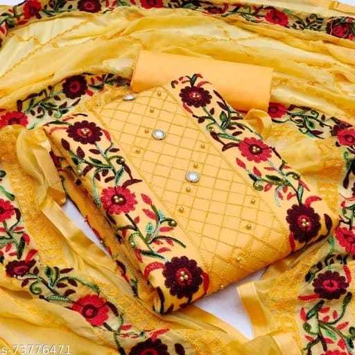 Exclusive Indian Adi Unstitch Three Piece Collection - Redefine Your Casual Wear Collection - Suitable for All Seasons