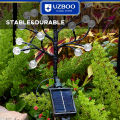 UZBOO 1PC LED Solar Garden Lights Crystal Ball Branch Lamp Ground Mounted Light Garden Decorative Lights Warm Light 8 Lighting Modes Outdoor Lawn Mounted Lights Waterproof Garden Path Holiday Courtyard Decoration. 