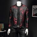 Paisley Pattern Floral Jacket Men 2020 Spring Retro Slim Bomber Jacket Coat Fashion Men's Street Embroidered Flower Jacket Coats. 