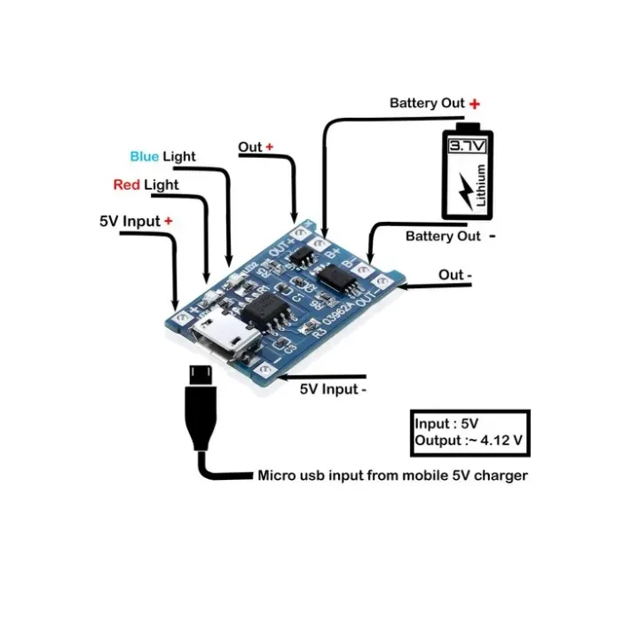 TP4056%202pcs%20micro%20USB%20Battery%20charger%20module%20circuit%20board%20best%20for%2018650%20Lithium%20ion%20battery.%20-%20Image%203