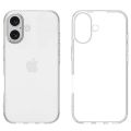 For Apple iPhone 16 Soft Case Clear Transparent Durable Protective Silicone Back Cover.