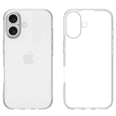 For Apple iPhone 16 Soft Case Clear Transparent Durable Protective Silicone Back Cover