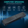 【FUPANG】3 in 1 Computer Speakers with Microphone & Hubs USB Conference Speaker, Video Conference. 