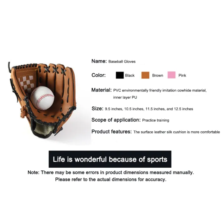 Thickened%20Infield%20Pitcher%20Baseball%20Gloves,%20Softball%20Gloves,%20Children'S,%20Children'S,%20Children'S,%20And%20Adults%20Full%20Size%20Eatop%20-%20Image%202