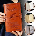 Leather Notebook To My Daughter Retro Diary Handmade Notebook To My Son Travel Journal Leather Journal for To My Daughter To My.