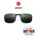 Square Clip On Sunglasses Women Polarized Black Lens UV400 Night Vision Driving Men Goggles Clips Anti Glare Vintage Glasses. 