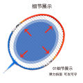 【Boshika】 Badminton racket sporting goods set is a dropshipping one-piece badminton racket for training and practice. 