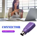 USB to PS2 Mouse Keyboard Converter U-port to Round Port PS/2 Male to USB Female Adapter Computer Connection Accessories. 