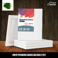 White Premium Canvas 8x8 inch 2 pcs. 