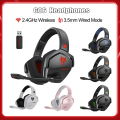 Fo Line Bluetooth Headset 2.4G B with Microphone Brain Headset for PS5NUBWO G06 Wireless Gaming Headset for PS4 PC Laptop T Wired/Without.
