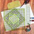 ARELENE 6 PCS Quilting Ruler Square Acrylic Quilting Ruler Fabric Cutting Ruler Transparent Marker Acrylic Ironing Ruler.