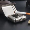 Mini Metal Ashtray Portable Small Ashtray Outdoor Portable Pocket Ashtray Creative Car Smoking Accessories Ashtray Cigar. 