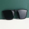 Wenefang Glasses driving lenses yellow clamshell unisex polarizer clip sunglasses men's photochromic sunglasses face blue night vision. 