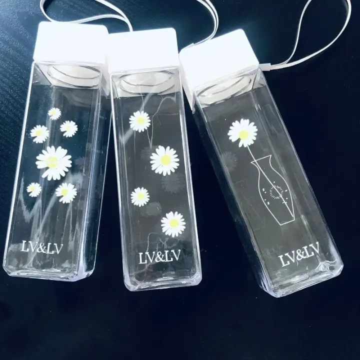 500ml%20Square%20Transparent%20Water%20Bottle%20Summer%20Daisy%20Flowers%20Water%20Bottles%20for%20Girls%20Plastic%20Outdoor%20Sports%20Cup%20Travel%20Kawaii%20Kids%20-%20Image%203