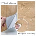 Self Adhesive Wood Grain Furniture Stickers PVC Wallpaper Vinyl Counter Top Decal (120 * 60 cm ). 