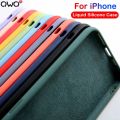 Original Liquid Silicone Case For iPhone 15 14 13 12 11 Pro Max Case For iPhone 13 12 mini X XR XS MAX 8 7 Plus Shockproof Cover. 