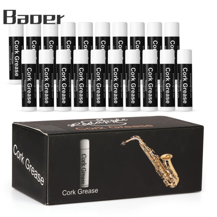 Baoer 6 Pieces Cork Grease Cleaning Care Product Woodwind Instruments Accessory All-Natural Cork Lubricant Clarinet Flute Grease Lubricant Tube For Saxophone Oboe Bass Clarinet