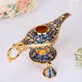 10 Color Aladdin Magic Lamp Retro Home Decoration Traditional Hollow Out Fairy Tale Wishing Genie Tea Pot Crafts Deco. 