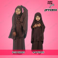 Baby Khimar / Kheemar Borka Adjusted Niqab Hijab With Skirt Full Set For, Baby, teenage & 4-20 years any Girl (Dubai Cherry Cloth). 
