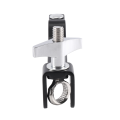 Bass Drum Cowbell Stand Clamp Drum Set Mounting Bracket for Jam Blocks Tambourine Cymbal Black. 