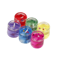 Romantic Jelly Candles 6pcs, Cute Jelly Candle, Dream Ocean Candles, Glass Gel Candles, Jelly Wax Candles Valentines Day, Wedding, Birthday Party Celebration Candle Flame, Small Multicolour Smokeless Decorated Mini Cute Little Glass Jelly Gel Candles. 