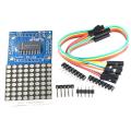 MAX7219 Dot Matrix Display Module RED Color 4 In 1 8×8 Dot Microcontroller Line Display MAX7219 Display With Cables RED Display MAX7219 Module.