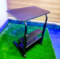 Double Layer Adjustable Reading Table (Moveable & Height Adjustable Laptop Table with 2 Shelves / Study Table / Side Table).