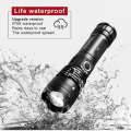 DuangDuang LED Zoom Flashlight XHP70 Torch USB Rechargeable Waterproof Lamp Ultra Bright - Minimalistic Sophistication - Bix super shop.