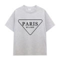Oversized Hip-Hop T Shirts Cute Triangular Paris letter Harajuku Print Tee Regular Mens Tops Quality Rapper Tshirt.
