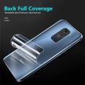 3 in 1 Screen Camera Back Protector Combo for Xiaomi Redmi Note 9 Series Tempered Glass 1mm Full Edge. 