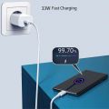 Xiaomi fast charger: the 33 W Xiaomi charger is very suitable for emergency charging. It can power charging multiple models from the Xiaomi series and all devices that support USB-C and charge your device 60% faster than standard 5W charging. ⚡ 【2M USB Ty.