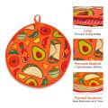 2pcs 12Inch Cloth Bag for Burrito,Portable Tortilla Warmer Pouch Home for Microwave Restaurant Food Pancake,B.