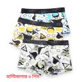 3 Pieces China Printed Boxers Random Colour And Print - Under Wear For Men. 