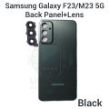 For Samsung Galaxy F23/M23 5G Side Frame + Back Panel Housing + Camera Glass Back shell Replacement Spare Parts. 