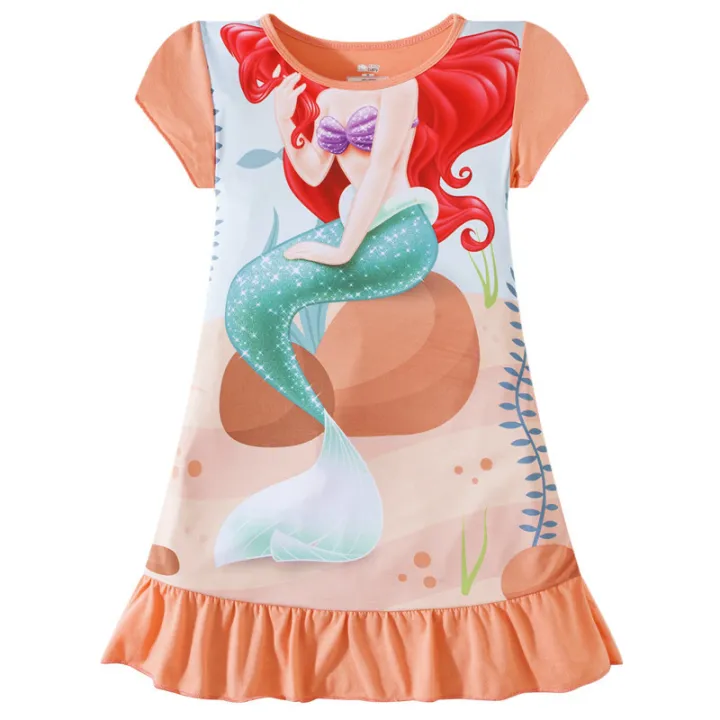 Fish%20Costume%20Day%20Dress%20Beauty%20Minnie%20Dress%20Raw%202024%20Snow%20White%20Princess%20Dress%20Girls%20Children%20Clothes%20Belle%20Anna%20Elsa%20Rapunzel%20-%20Image%202