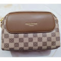 KSLD & LEATHER Fashion Crossbody Bag for Women – Elegant Patterned Shoulder Purse with Adjustable Strap.