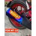 Yamaha MT15 Exhaust Cover Silencer Guard Multicolor SS Made. 