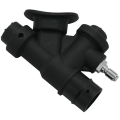 Scuba Diving Universal Electric Inflator Relief Valve Black Cable Tie Bcd with 45 Degree Angle Mouthpiece for Standard 1 Hose K-Type Safety Valve. 