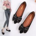 Pumps Women's Flat Shoes Spring and Summer Shallow Mouth 2024 New All-Matching Pumps Large Size Work Shoes Soft Bottom Gommino Women. 