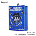 REMAX Alien Series Bluetooth 5.4 + 2.4G Professional Gaming Earbuds True Wireless Hifi Stereo Earphone With 2.4G USBC Adapter.