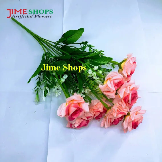 Artificial%20Rose%20Flower%20Bunch%20with%2010%20Roses%2017%20Inch%20Table%20Decoration%20-%20Image%203