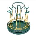 Glass Cup Mug Rack Holder Drying Hanger for Kitchen- gold Colour With Water Tray Glass Holder-gold.