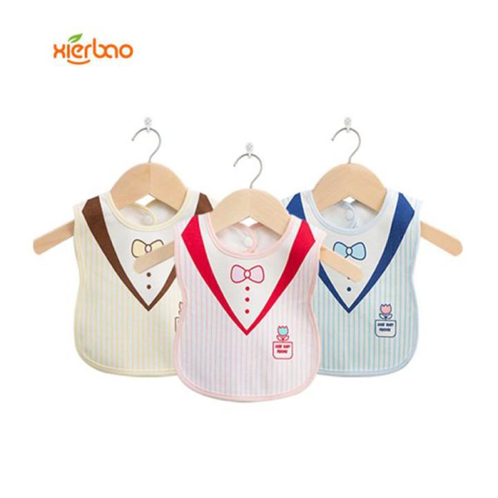 Baby Feeding Cotton Bibs Tie Baby 9184